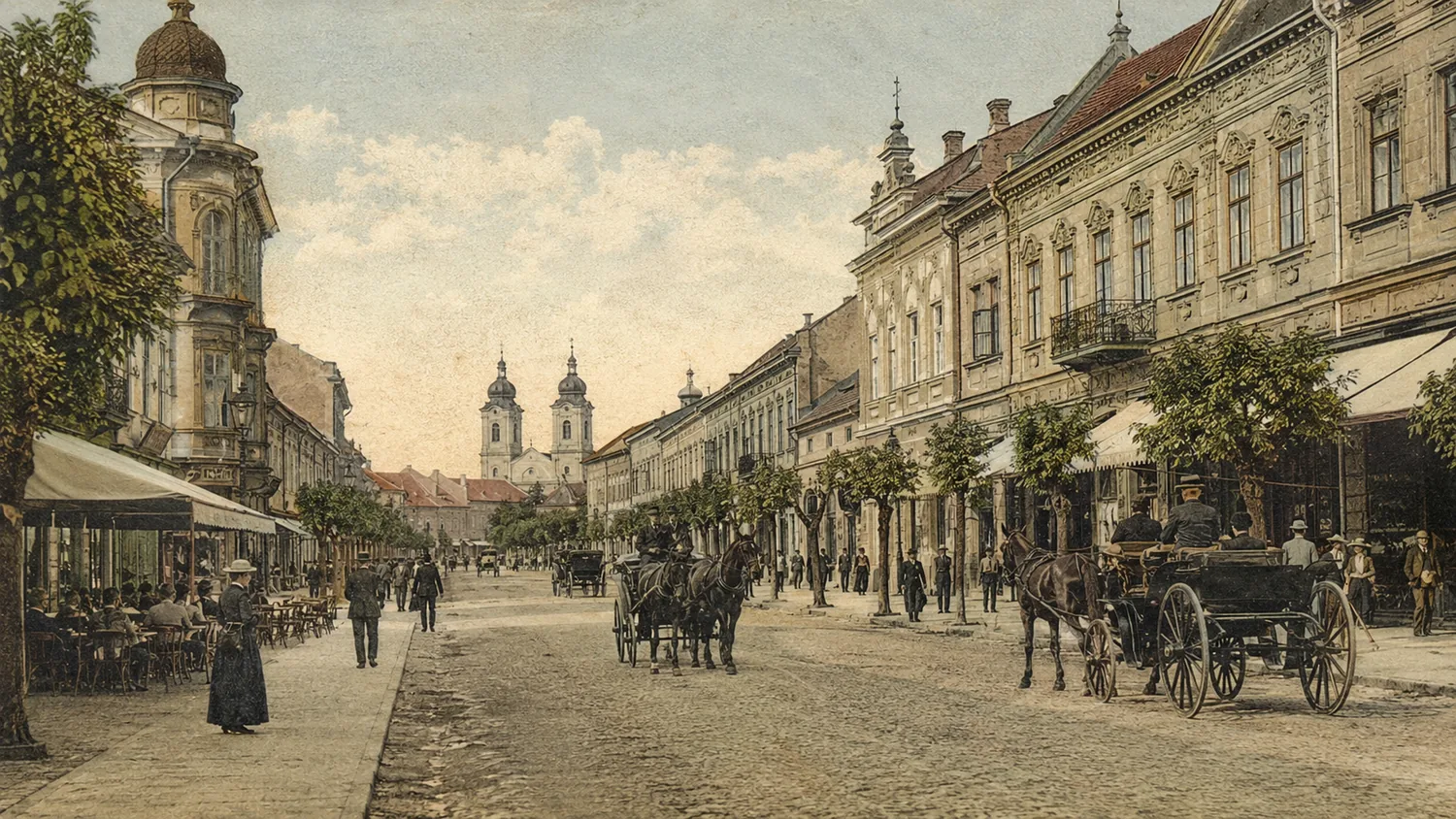 Korzo Street, Uzhhorod, c. 1905