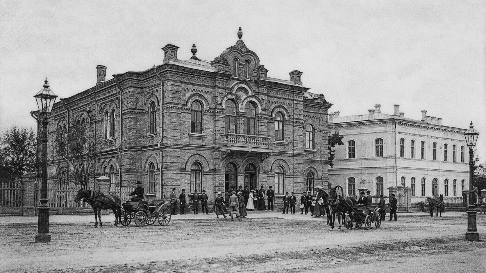 Digital reconstruction of a public hall for theatre and concerts in Starobilsk, c. 1910