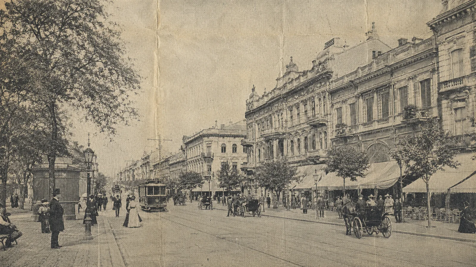 Digital reconstruction of Derybasivska Street, Odesa, 1905